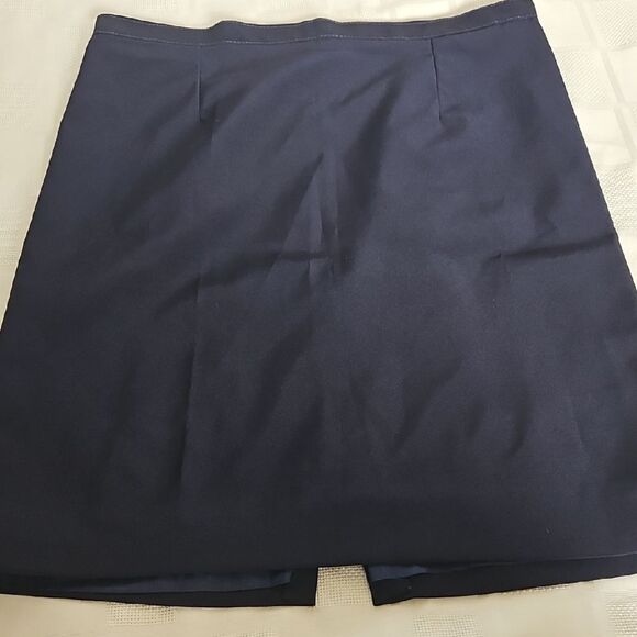Blue Mini Pencil Skirt for Work - Picture 15 of 16